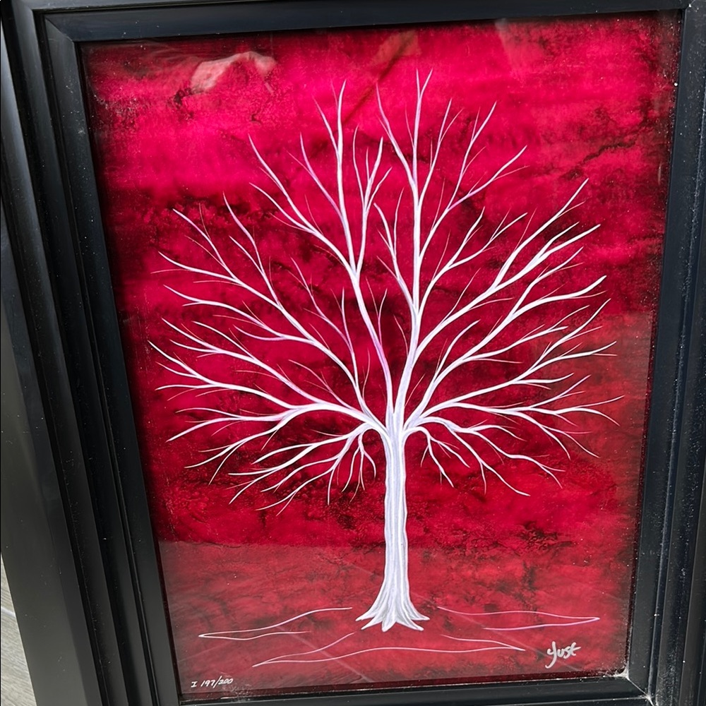 Nicholas Yust- Metalic Treescape - Dye sublimation on aluminum